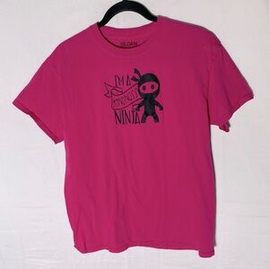 5/$25 Gildan Pink I’m A Kindness Ninja Cotton Short Sleeve  T Shirt M